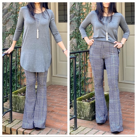 ✨RESTOCK✨Houndstooth Fabulous wide leg bell pants - Picture 4 of 8